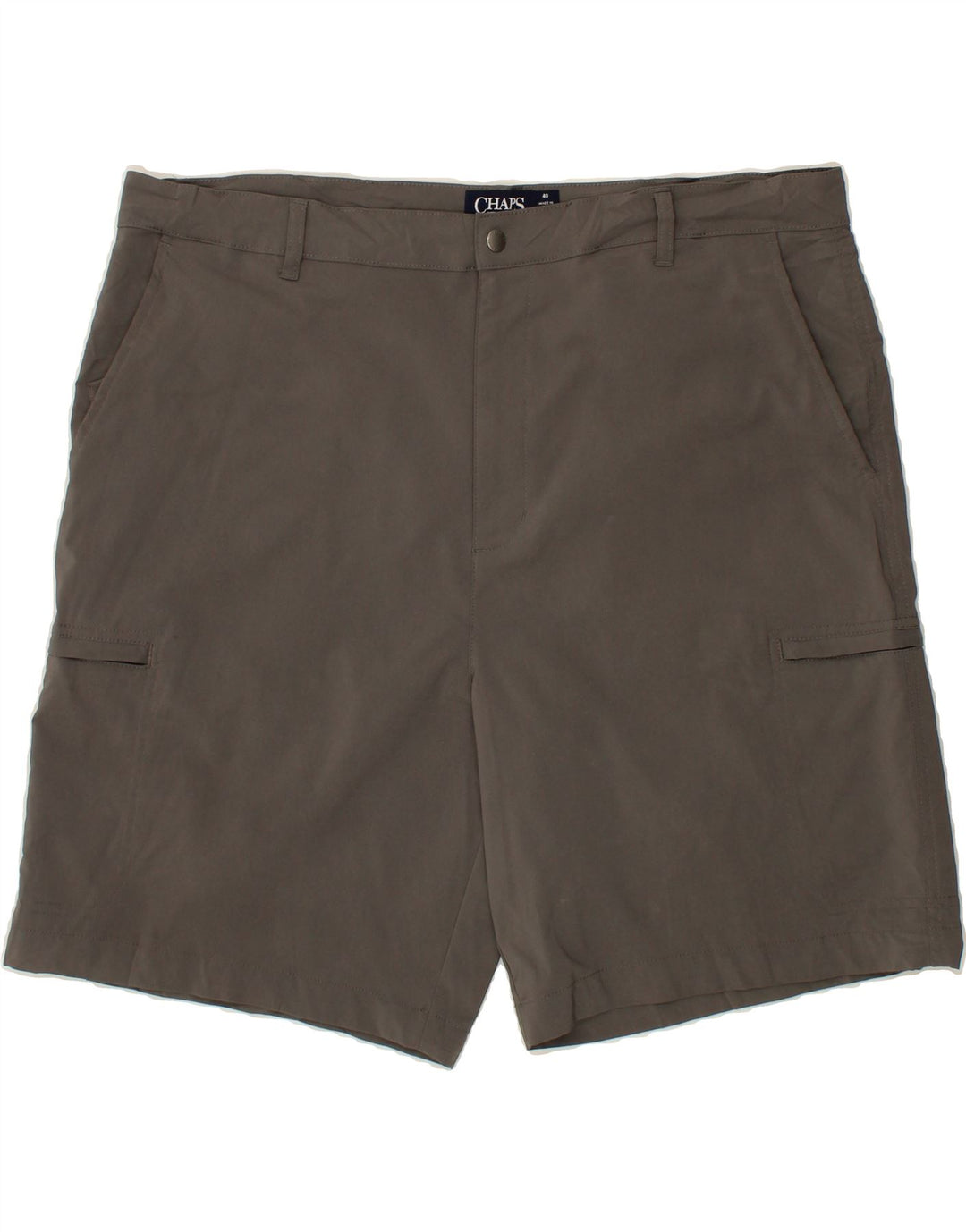 CHAPS Mens Cargo Shorts W40 XL  Grey Polyester Vintage Chaps and Second-Hand Chaps from Messina Hembry 