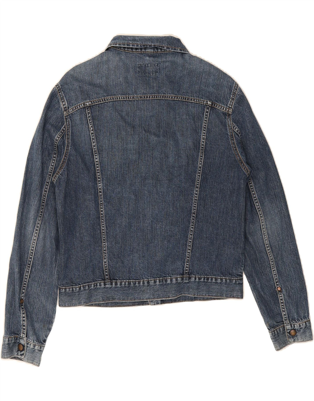 WRANGLER Womens Denim Jacket UK 16 Large Navy Blue Cotton Vintage Wrangler and Second-Hand Wrangler from Messina Hembry 