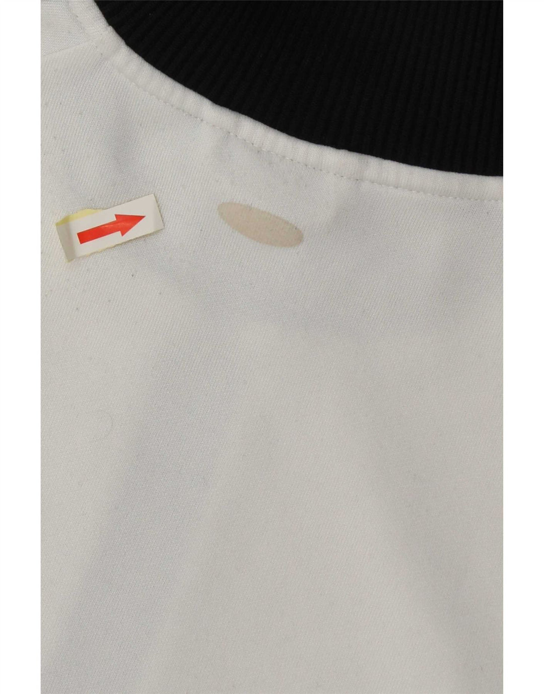 Adidas Womens Tracksuit Top Jacket UK 18 XL White Colourblock Polyester