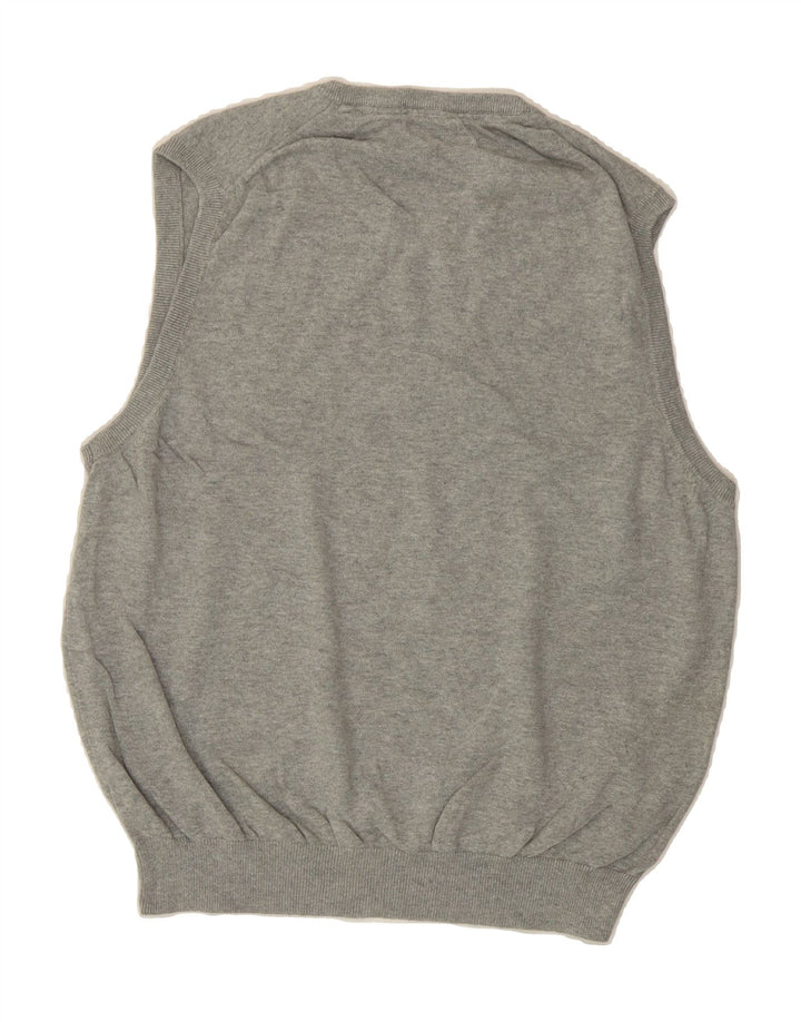 IZOD Mens Vest Tank Top Medium Grey Cotton Vintage Izod and Second-Hand Izod from Messina Hembry 