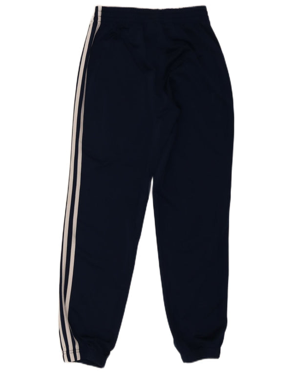 Adidas Boys Tracksuit Trousers Joggers 11-12 Years  Navy Blue Polyester