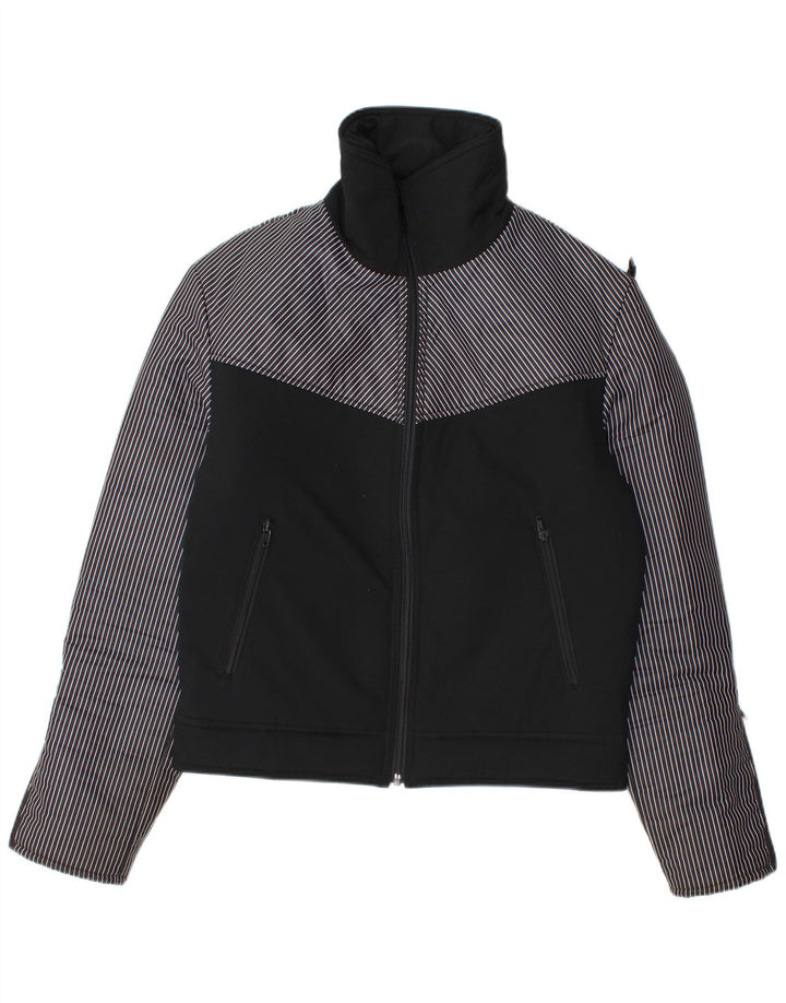Vintage Mens Padded Jacket UK 36 Small Black Colourblock Polyamide