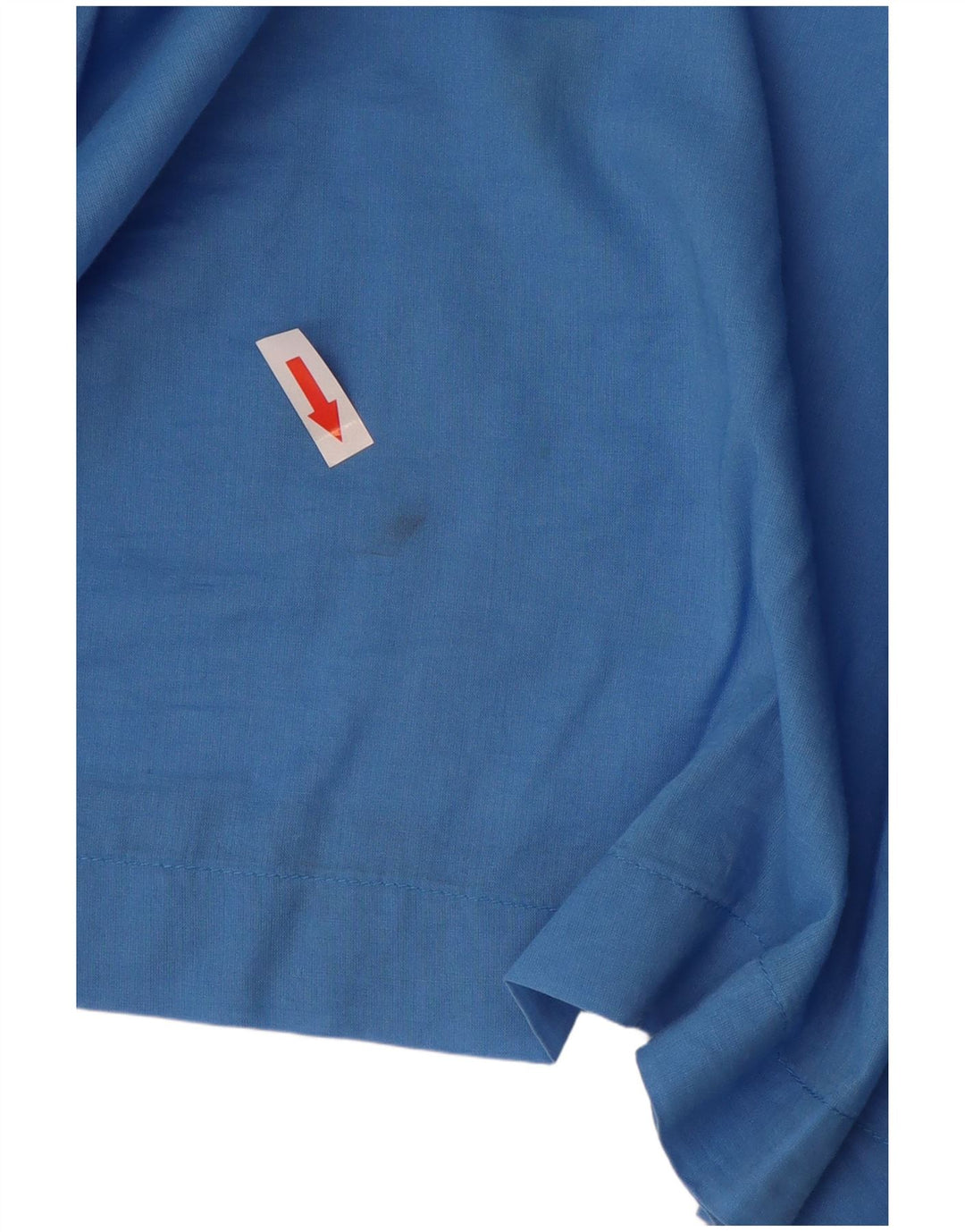 Sisley Womens 3/4 Sleeve Oversized Blouse Top UK 10 Small Blue Cotton