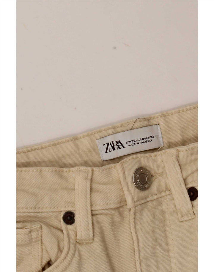 Zara Womens Bootcut Jeans EU 32 2XS W22 L25 Beige