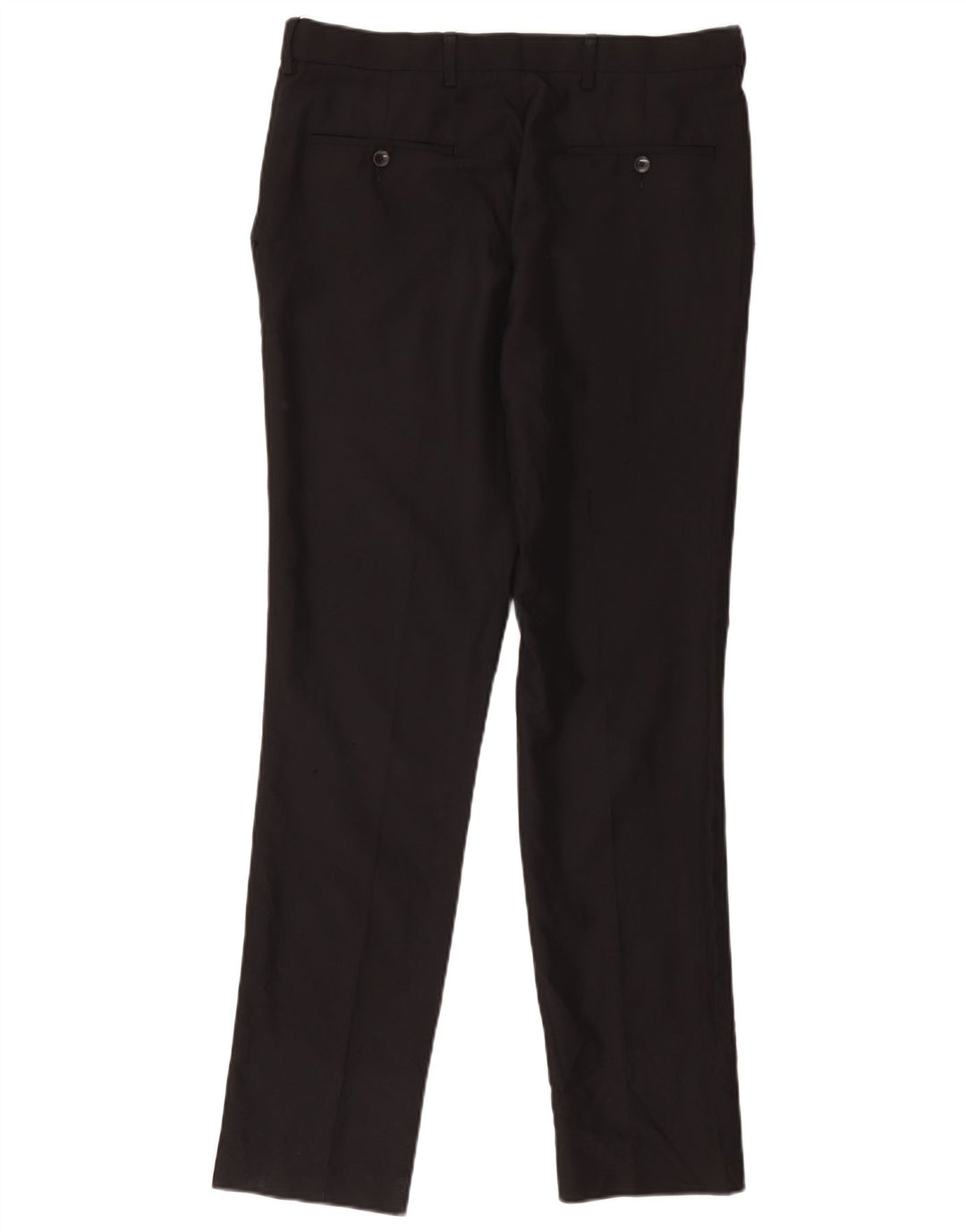 Marks & Spencer Mens Slim Chino Trousers W34 L33 Black Polyester