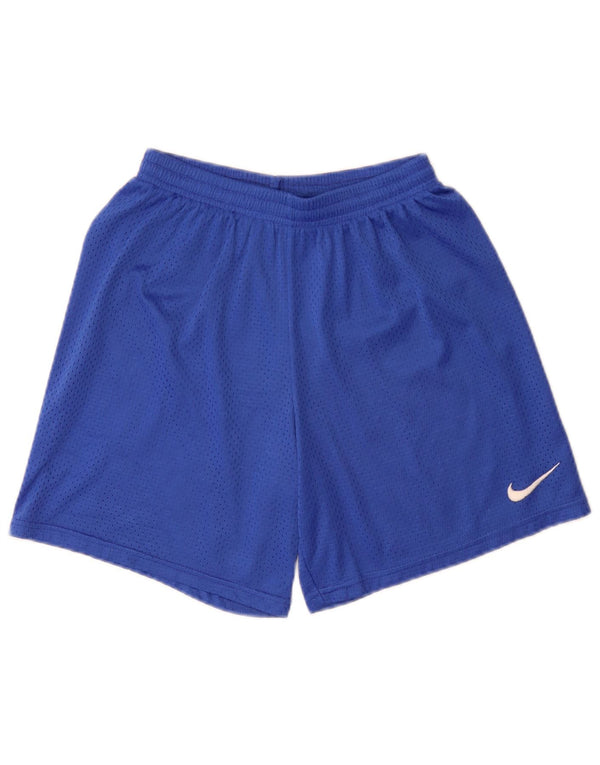 Nike Boys Sport Shorts 10-11 Years Medium Blue Nylon