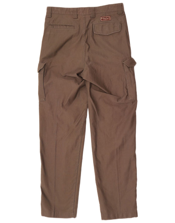 Marlboro Classics Mens Straight Cargo Trousers EU 48 Medium W32 L33 Brown