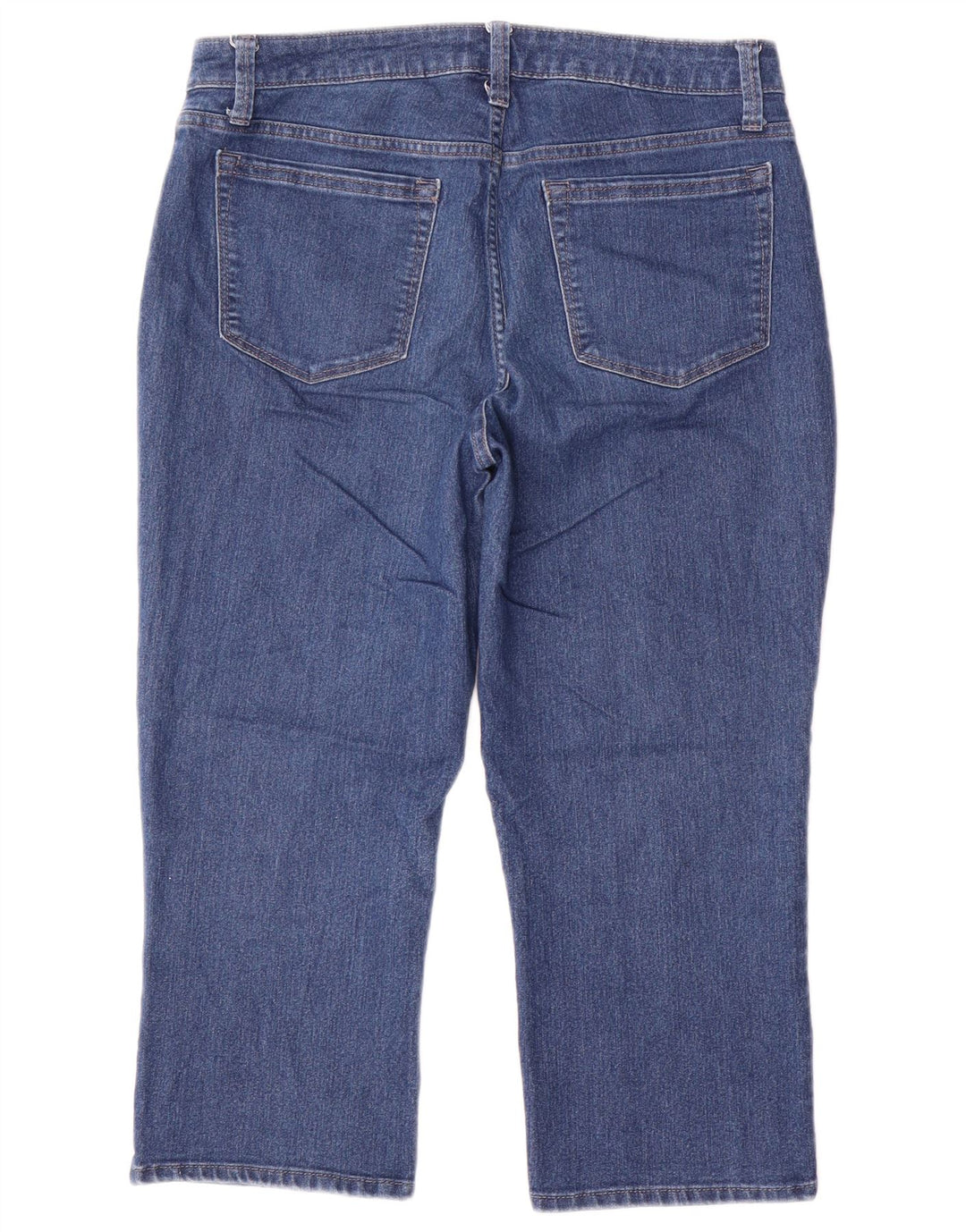 Lee Womens Riders Mid Rise Capri Jeans US 10 Large W32 L21 Blue Cotton