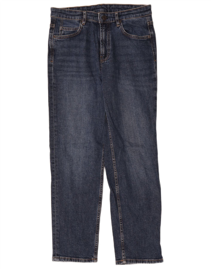 Massimo Dutti Womens Straight Jeans W30 L27 Blue Cotton