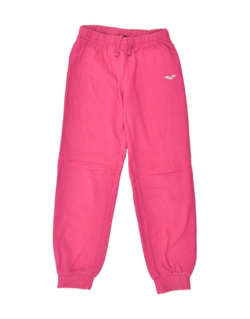 ARENA Girls Tracksuit Trousers Joggers 12-13 Years Pink Cotton | Vintage Arena | Thrift | Second-Hand Arena | Used Clothing | Messina Hembry 