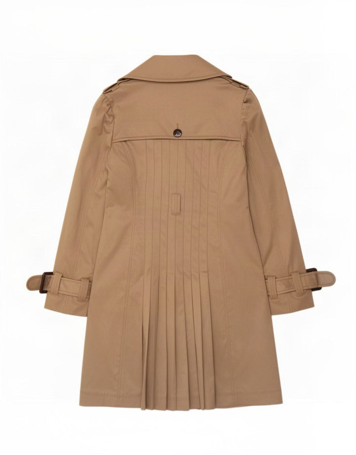 Gestuz Womens Trench Coat EU 40 Medium Beige Cotton
