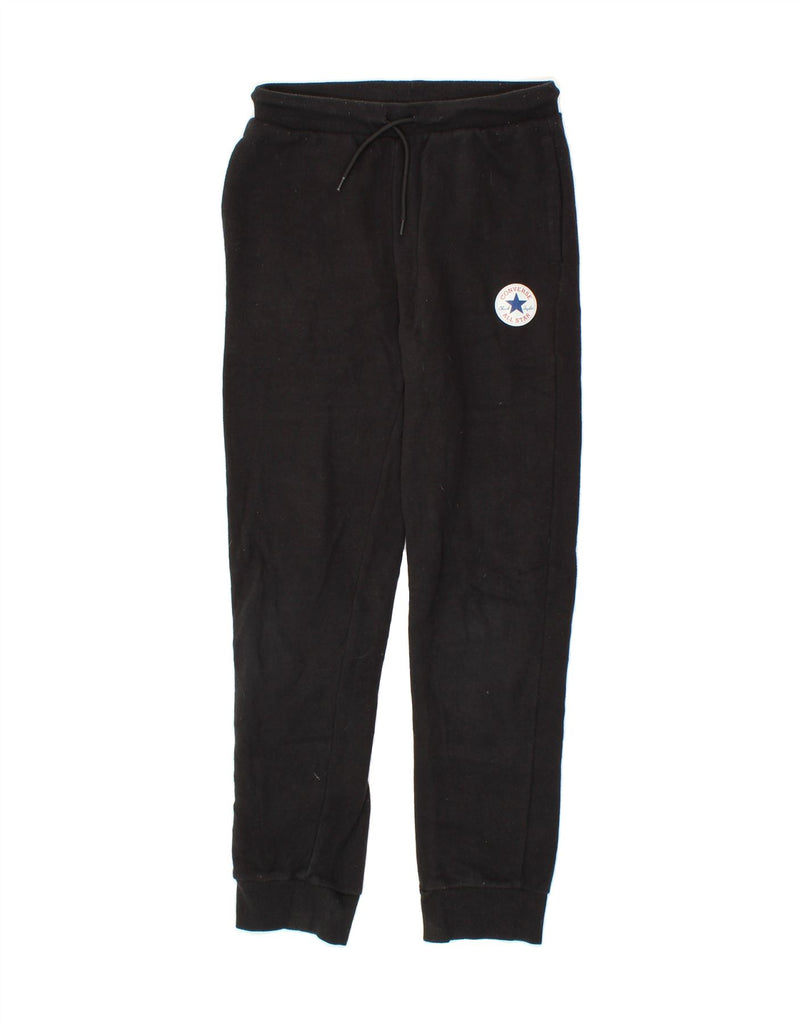 CONVERSE Boys Tracksuit Trousers Joggers 12-13 Years Large  Black Cotton Vintage Converse and Second-Hand Converse from Messina Hembry 