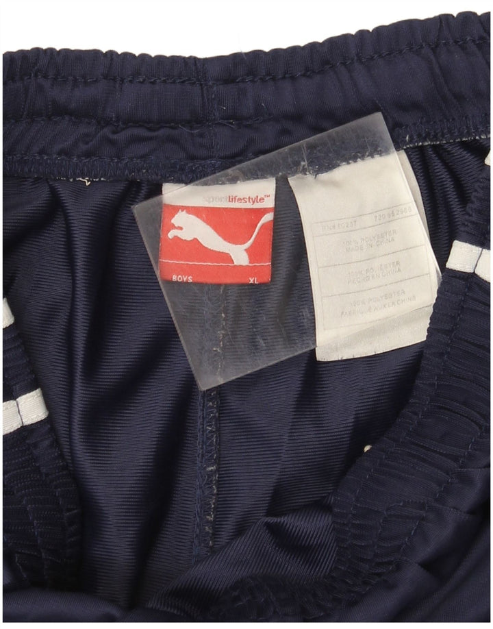 Puma Boys Sport Shorts 13-14 Years XL Navy Blue Polyester