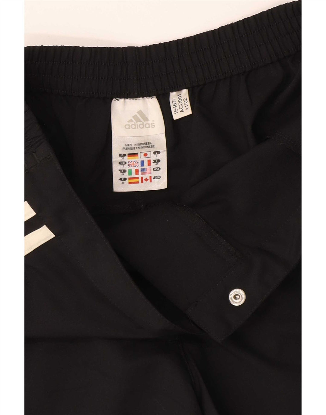 Adidas Womens Climalite Casual Shorts UK 12 Medium W28  Black Polyester