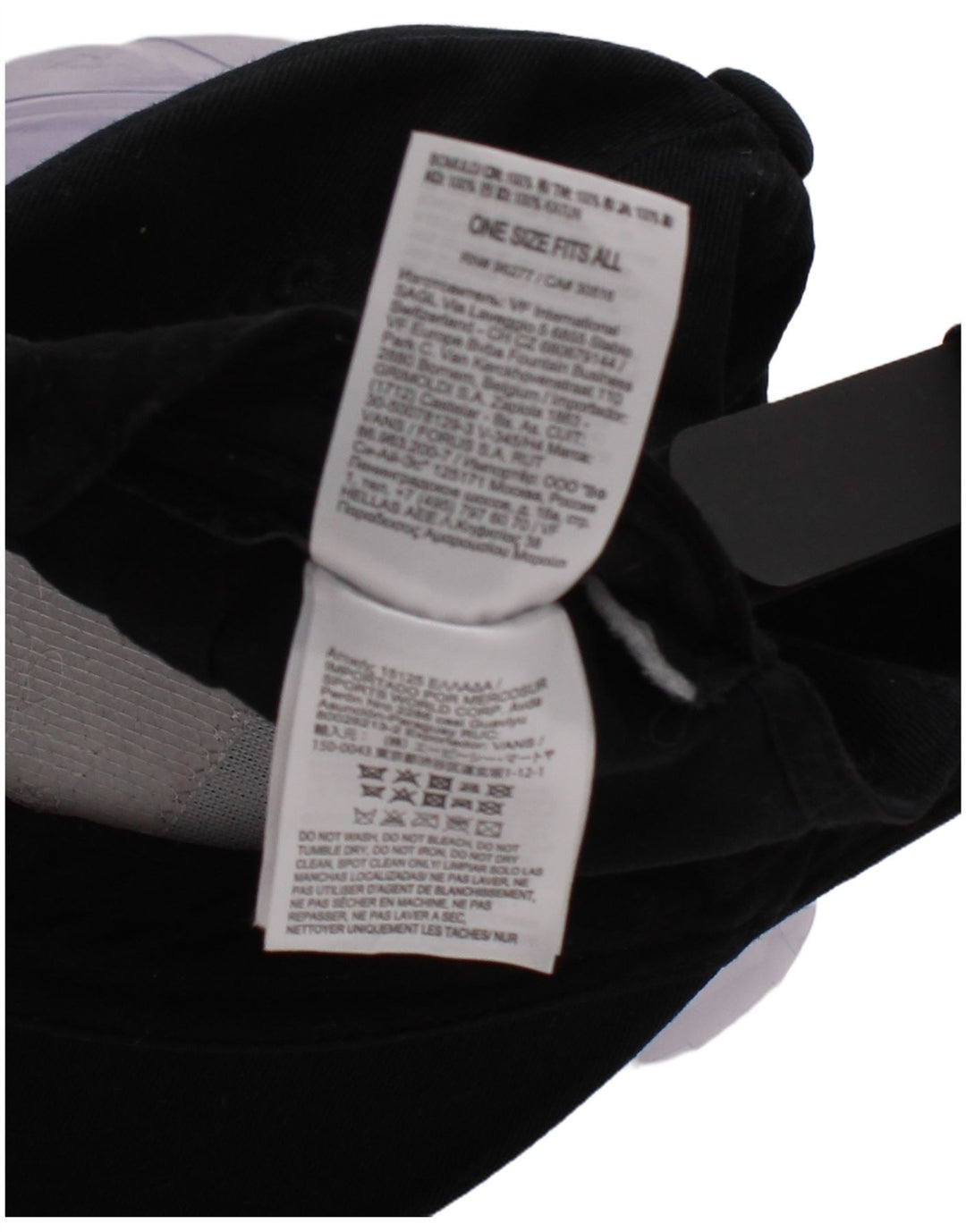 Vans Mens Graphic Baseball Cap One Size Black Cotton