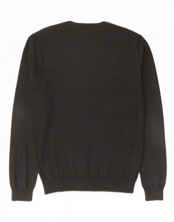 Jack Wills Mens Crew Neck Jumper Sweater Medium Grey Cotton