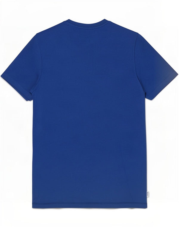 Jack & Jones Mens Core Graphic T-Shirt Top Small Blue Colourblock Cotton