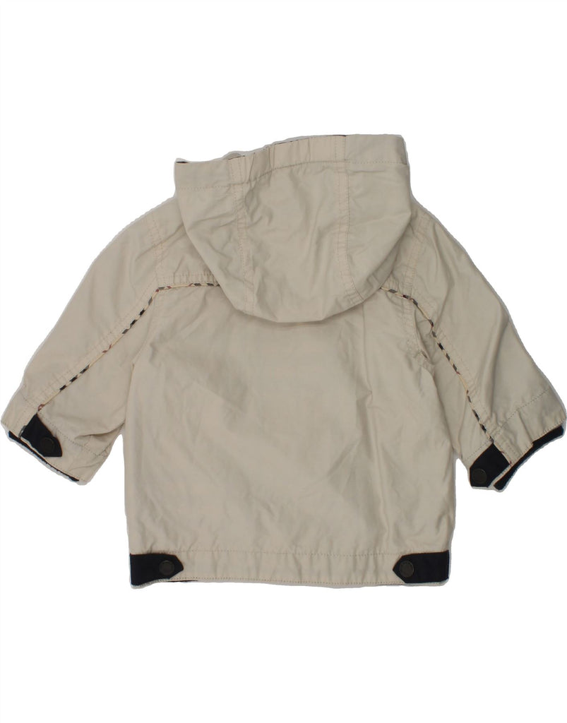 BURBERRY Baby Boys Hooded Windbreaker Jacket 3-6 Months Beige Cotton | Vintage Burberry | Thrift | Second-Hand Burberry | Used Clothing | Messina Hembry 