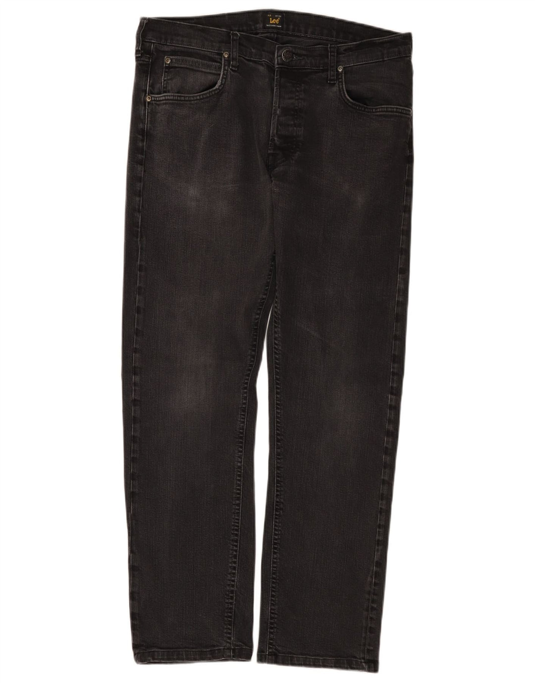 Lee Mens Daren Straight Jeans W33 L29 Black Cotton