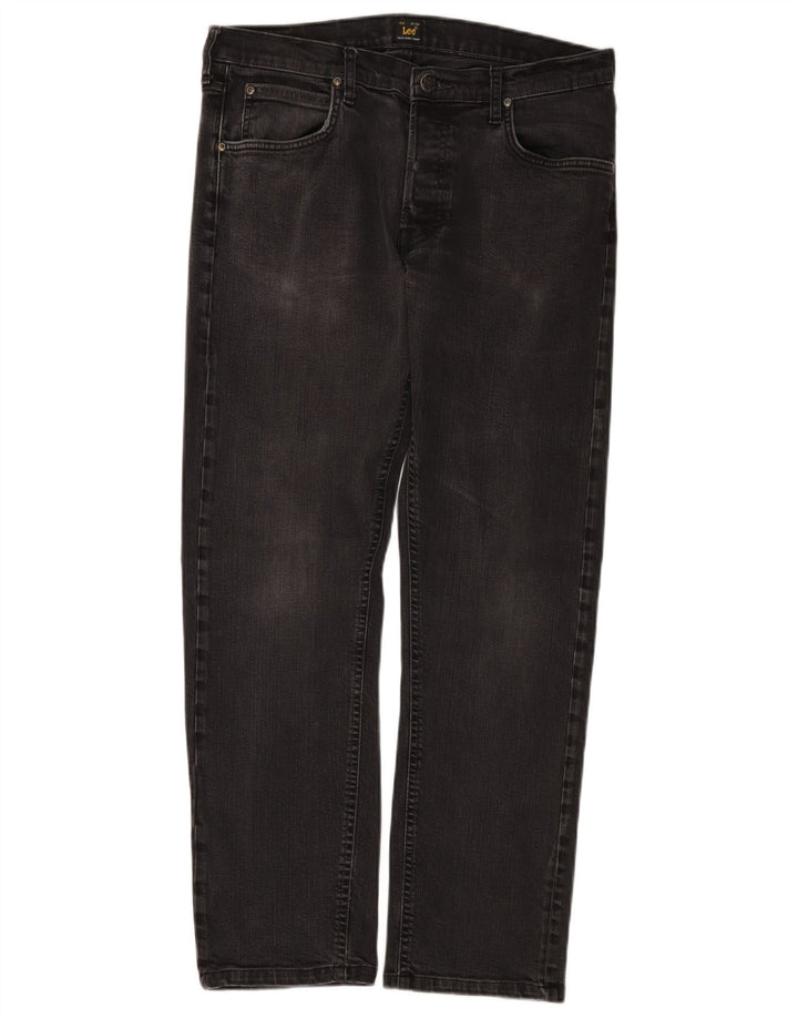 Lee Mens Daren Straight Jeans W33 L29 Black Cotton