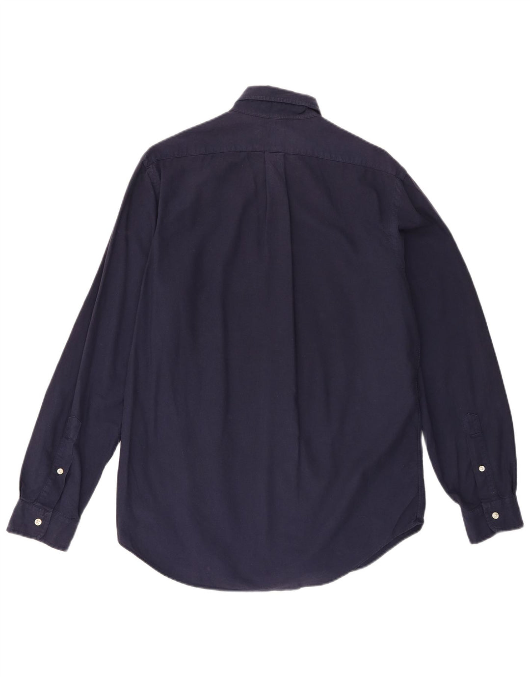 Ralph Lauren Mens Classic Fit Shirt Medium Navy Blue Cotton