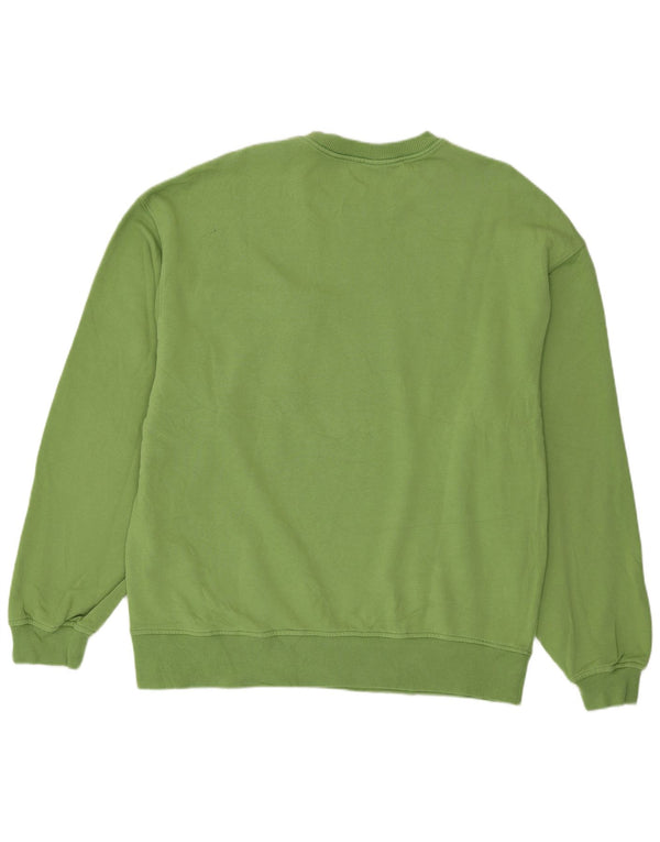 Zara Mens Sweatshirt Jumper XL Green Cotton