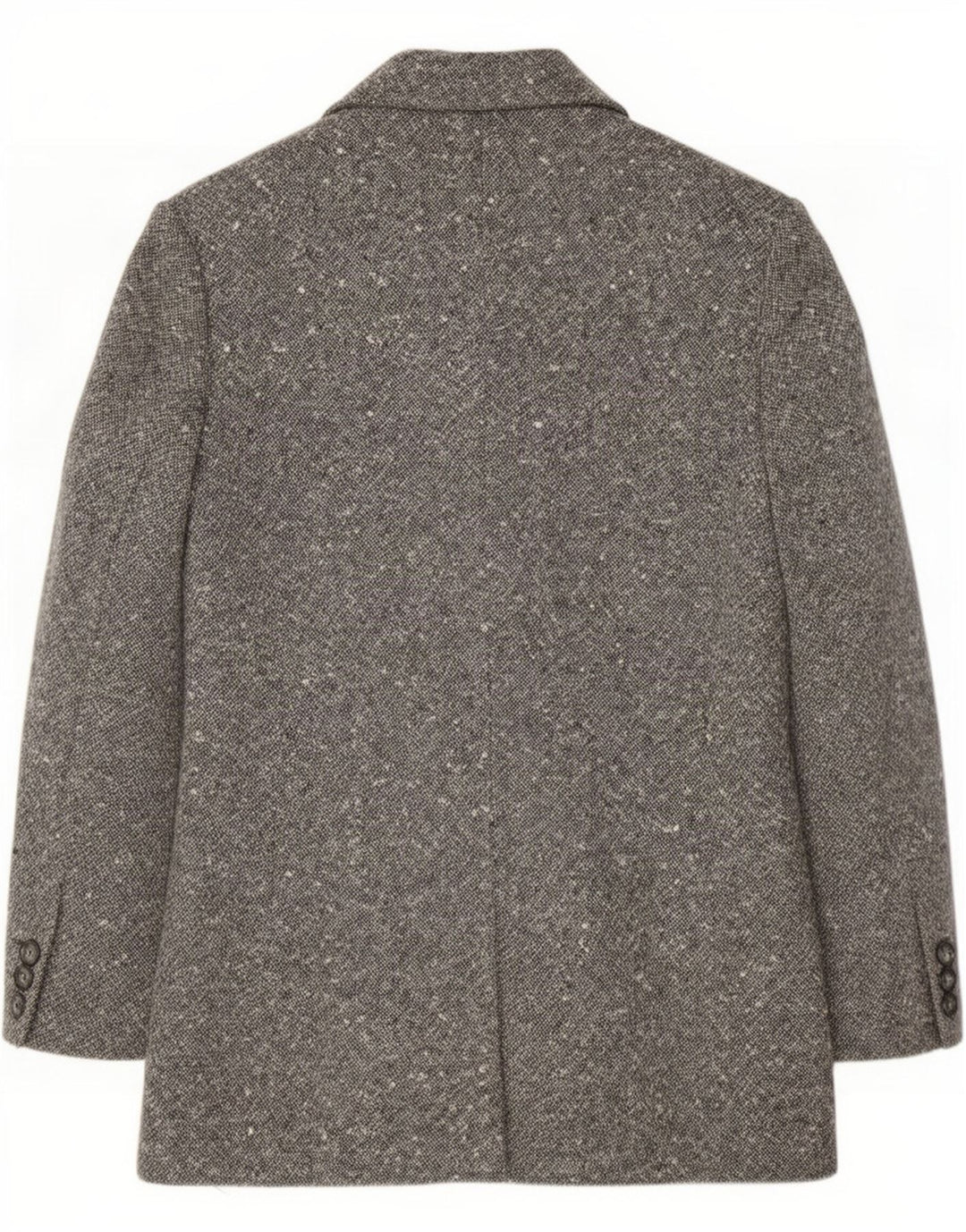 Vintage Womens Longline 4 Button Blazer Jacket IT 46 Large Grey Flecked
