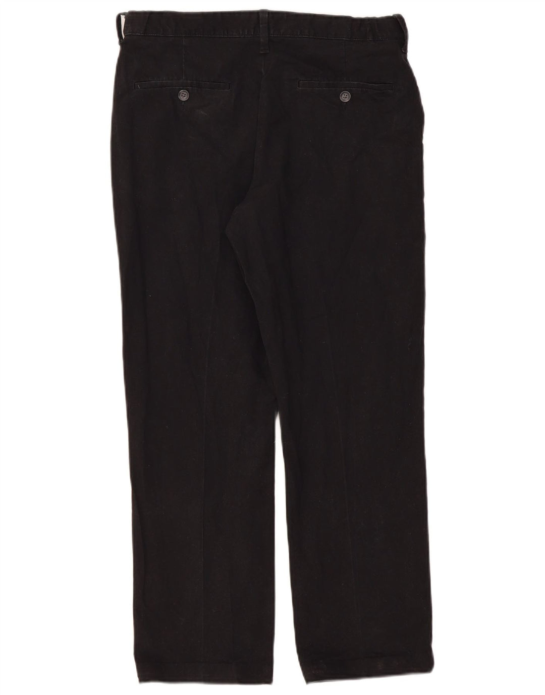 Marks & Spencer Mens Straight Regular Fit Chino Trousers W32 L29 Black