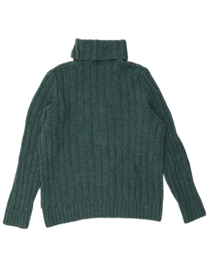 North Sails Womens Roll Neck Jumper Sweater UK 18 XL Green Wool