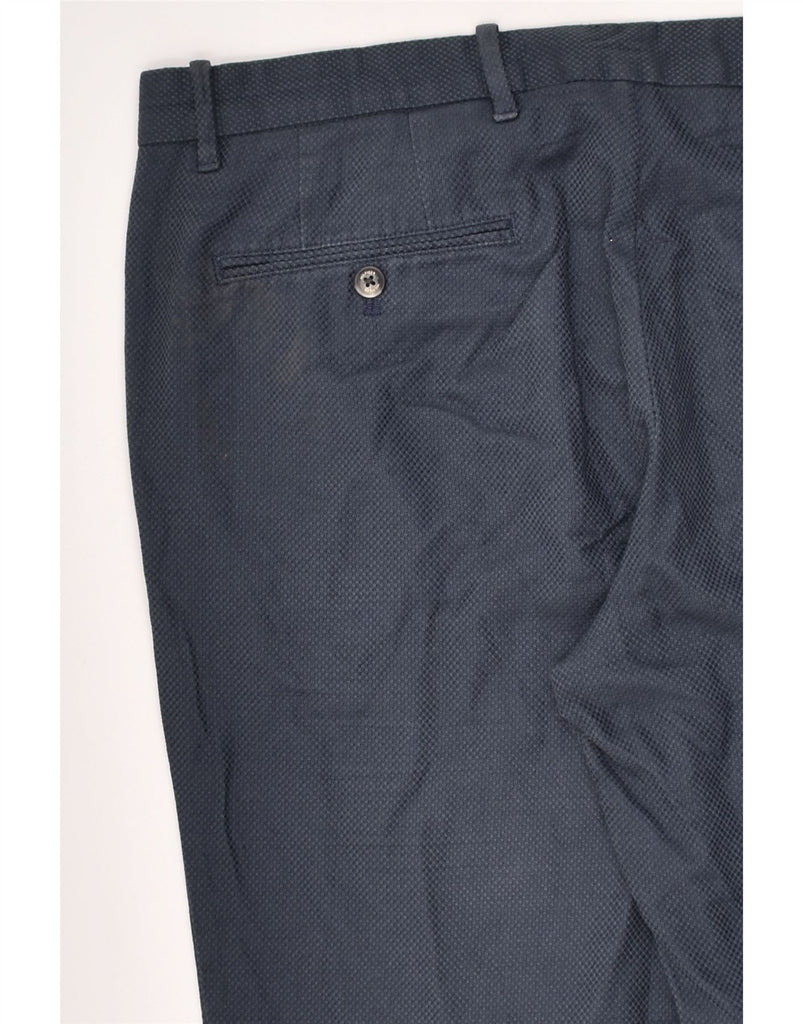 TOMMY HILFIGER Mens Tapered Chino Trousers W36 L30 Navy Blue Cotton | Vintage Tommy Hilfiger | Thrift | Second-Hand Tommy Hilfiger | Used Clothing | Messina Hembry 