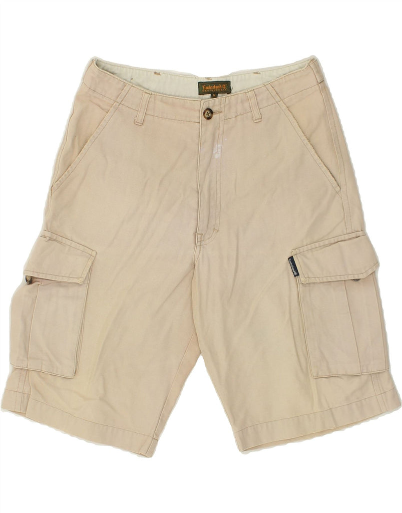 TIMBERLAND Womens Cargo Shorts UK 14 Medium W28 Beige | Vintage Timberland | Thrift | Second-Hand Timberland | Used Clothing | Messina Hembry 