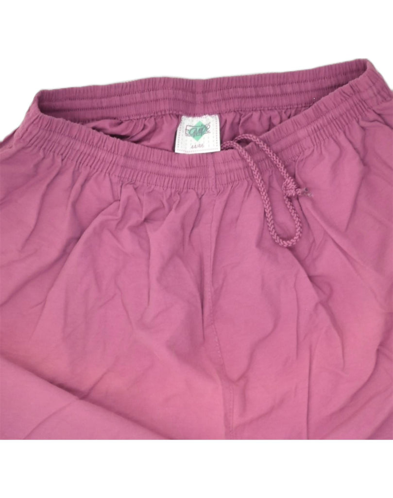 EQUIPE Womens Sport Shorts IT 44 Medium Purple Cotton | Vintage Equipe | Thrift | Second-Hand Equipe | Used Clothing | Messina Hembry 