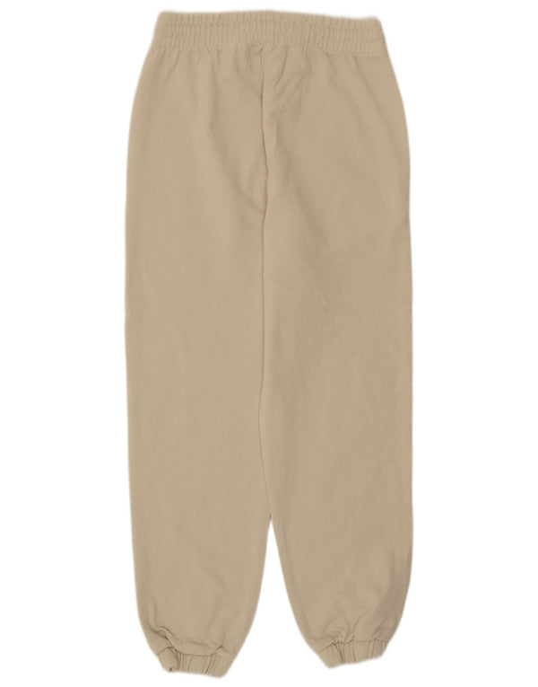 Calvin Klein Womens Tracksuit Trousers Joggers UK 6 XS Beige Cotton