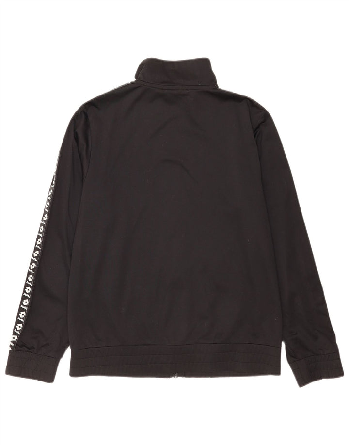 Lotto Girls Graphic Tracksuit Top Jacket 13-14 Years Large Black Polyester