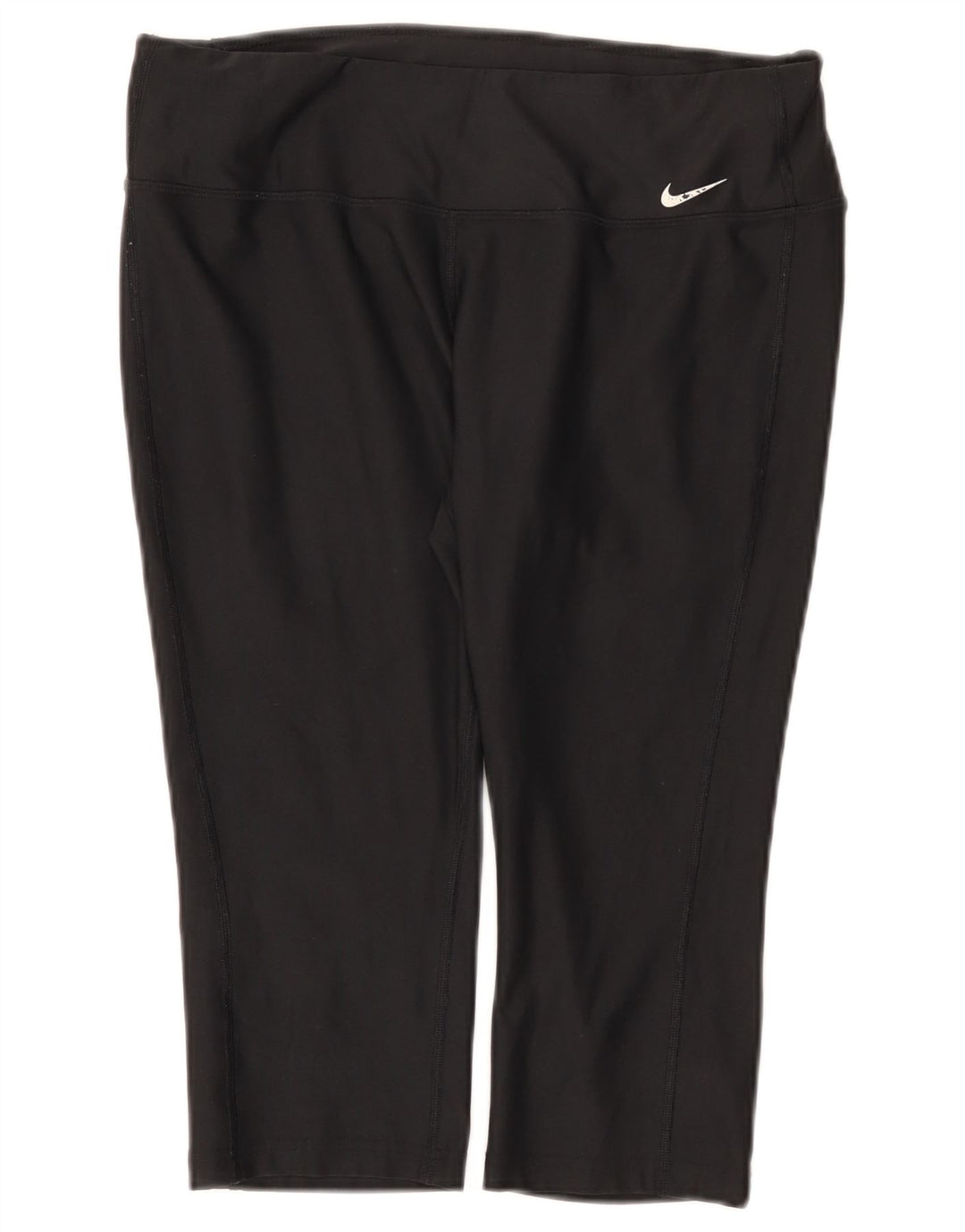 Nike Womens Capri Leggings UK 14 Large Black Polyester Sports