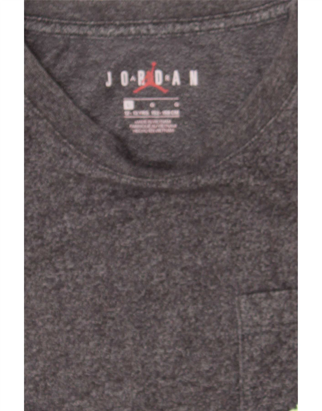Jordan Boys T-Shirt Top 12-13 Years Large Grey Flecked