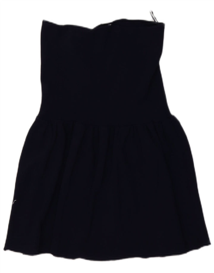 Zara Womens High Waist A-Line Skirt Medium W28  Navy Blue