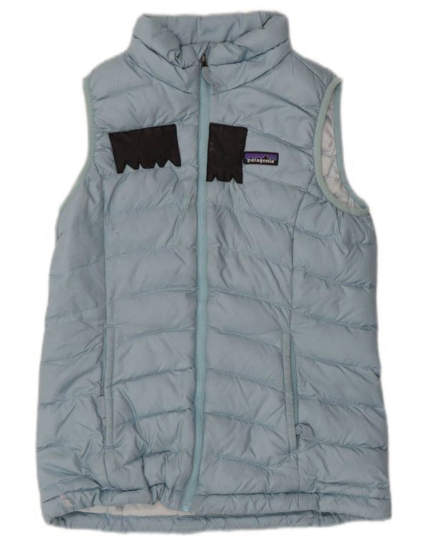 Patagonia Boys Padded Gilet 11-12 Years Large Blue Polyester
