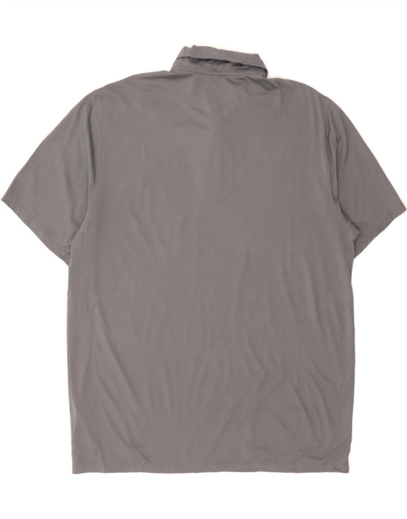 NIKE Mens Polo Shirt Large Grey Polyester Vintage Nike and Second-Hand Nike from Messina Hembry 