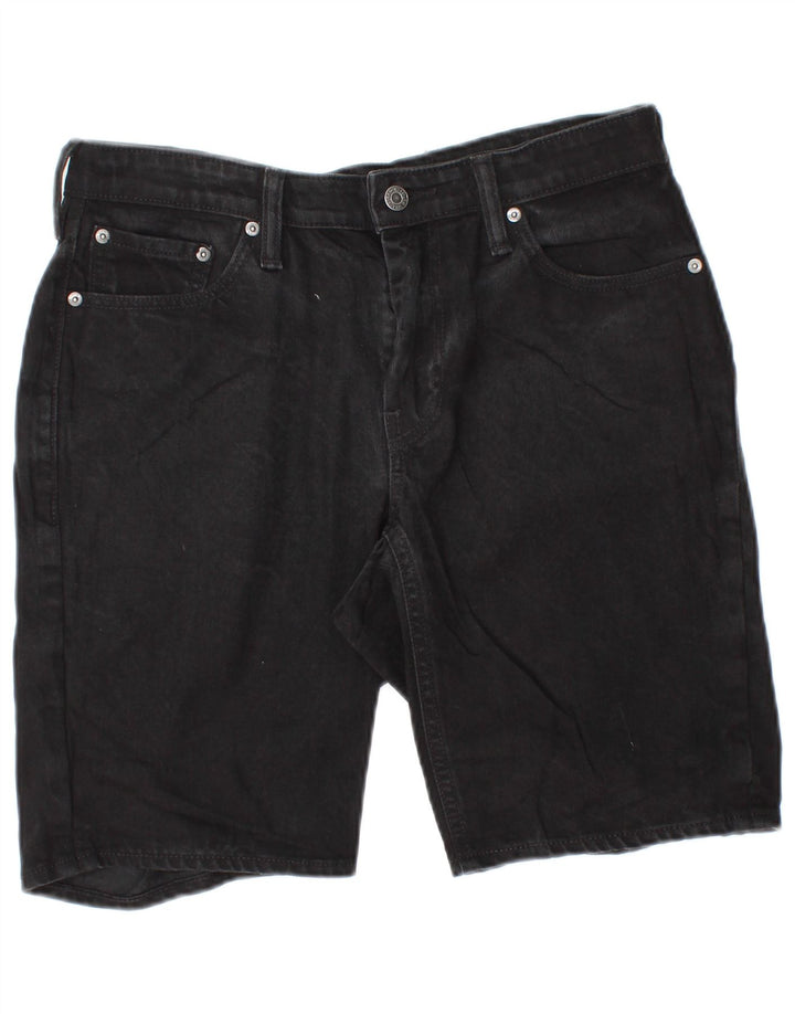 LEVI'S Mens 541 Denim Shorts W30 Medium Black Cotton