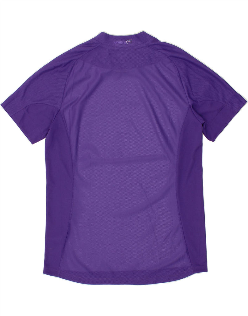 UMBRO Mens Graphic T-Shirt Top Large Purple Colourblock Polyester Vintage Umbro and Second-Hand Umbro from Messina Hembry 