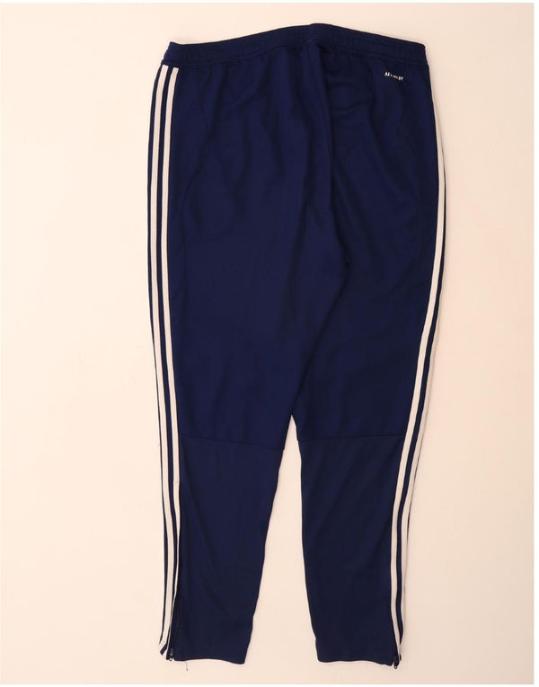ADIDAS Mens Aeroready Tracksuit Trousers XL  Navy Blue Polyester