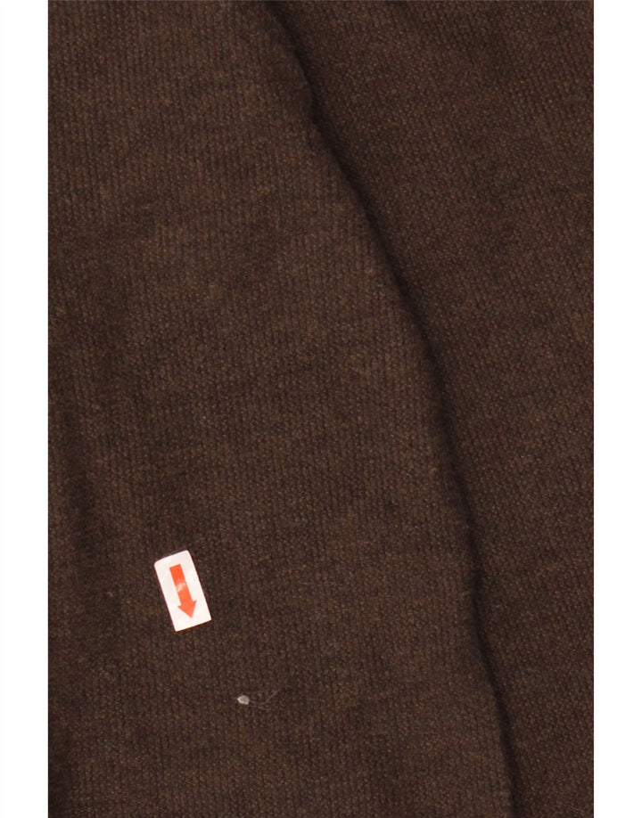 IZOD Mens Top Long Sleeve 2XL Brown Colourblock Cotton