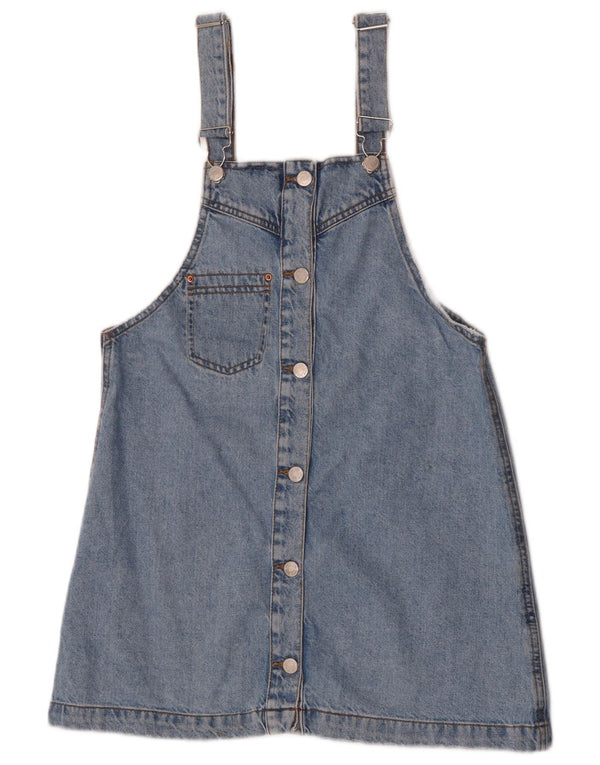 Zara Girls Denim Dungaree Dress 13-14 Years  Blue