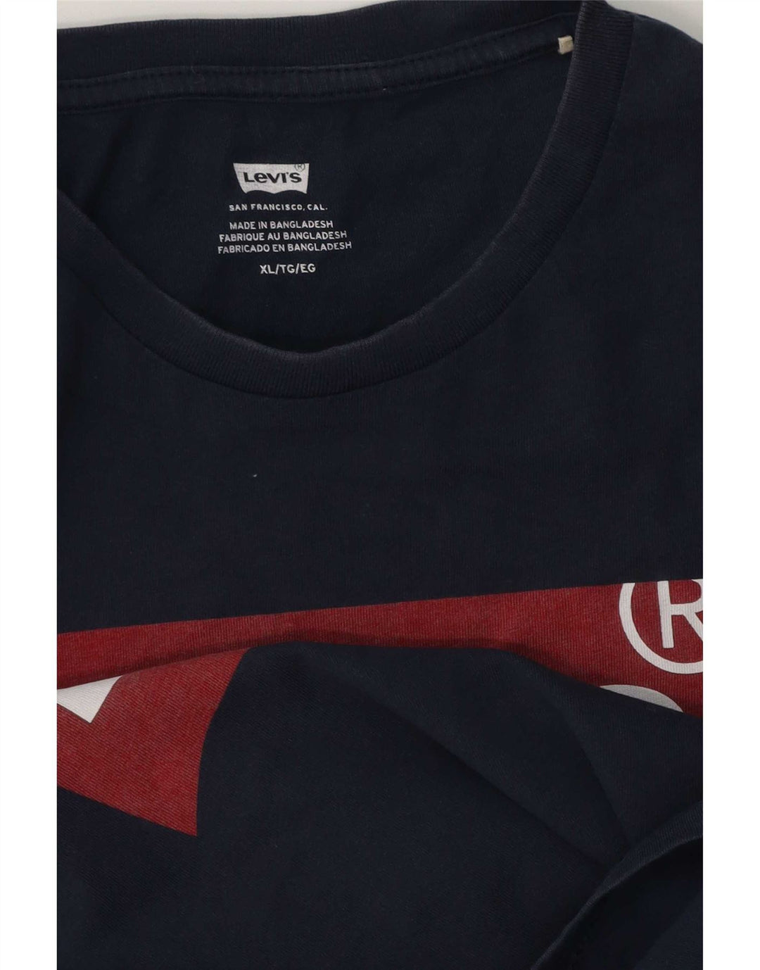Levi's Mens Graphic T-Shirt Top XL Navy Blue