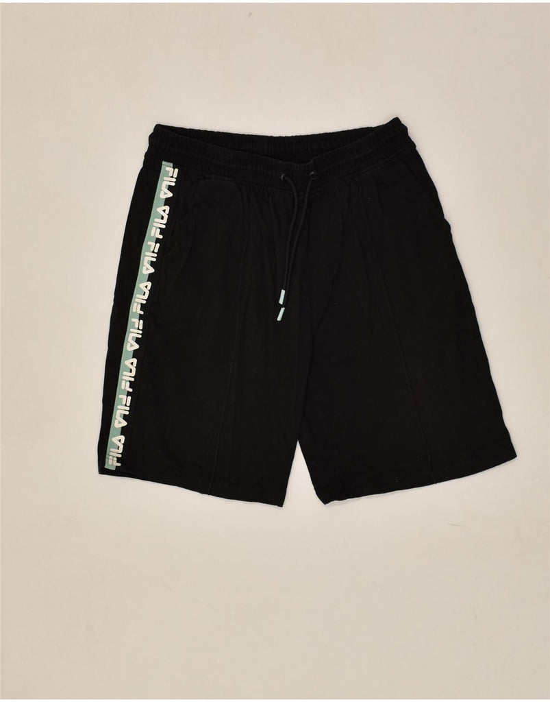 FILA Boys Graphic Sport Shorts 15-16 Years Black | Vintage Fila | Thrift | Second-Hand Fila | Used Clothing | Messina Hembry 