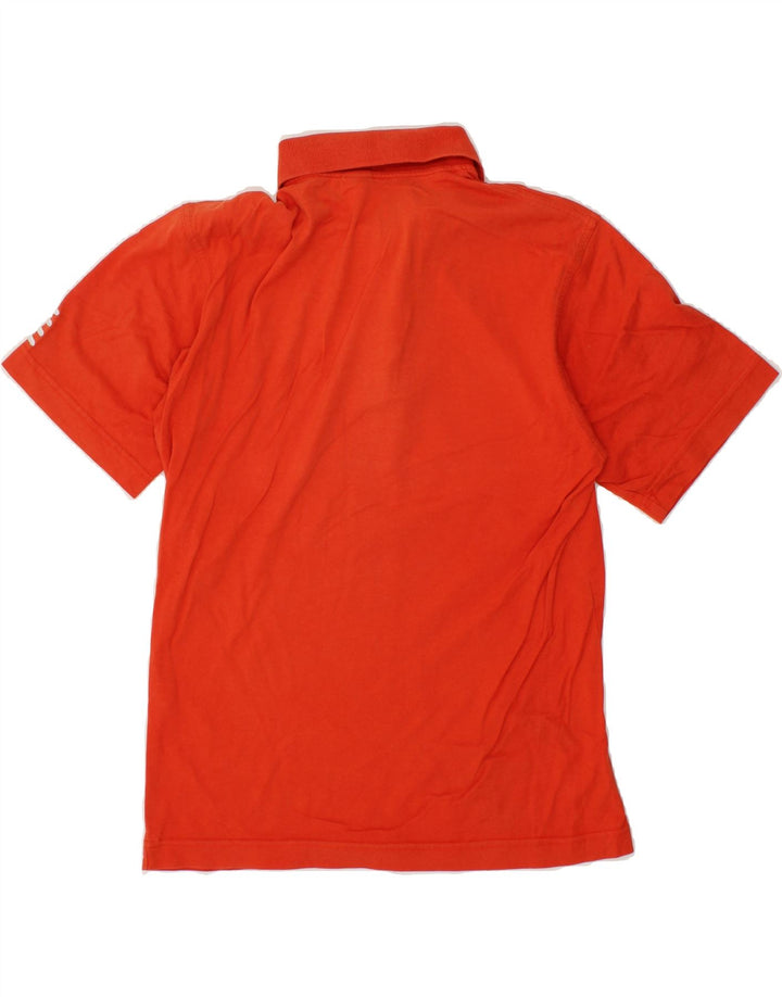 FILA Mens Zip Neck Polo Shirt Small Orange Cotton Vintage Fila and Second-Hand Fila from Messina Hembry 