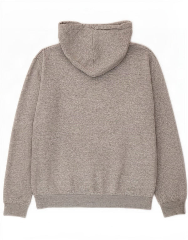 Fila Mens Graphic Hoodie Jumper Medium Grey Cotton