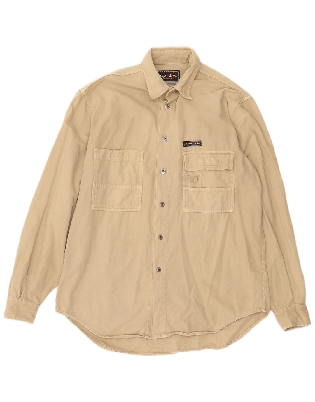 Murphy & Nye Mens Shirt Large Beige
