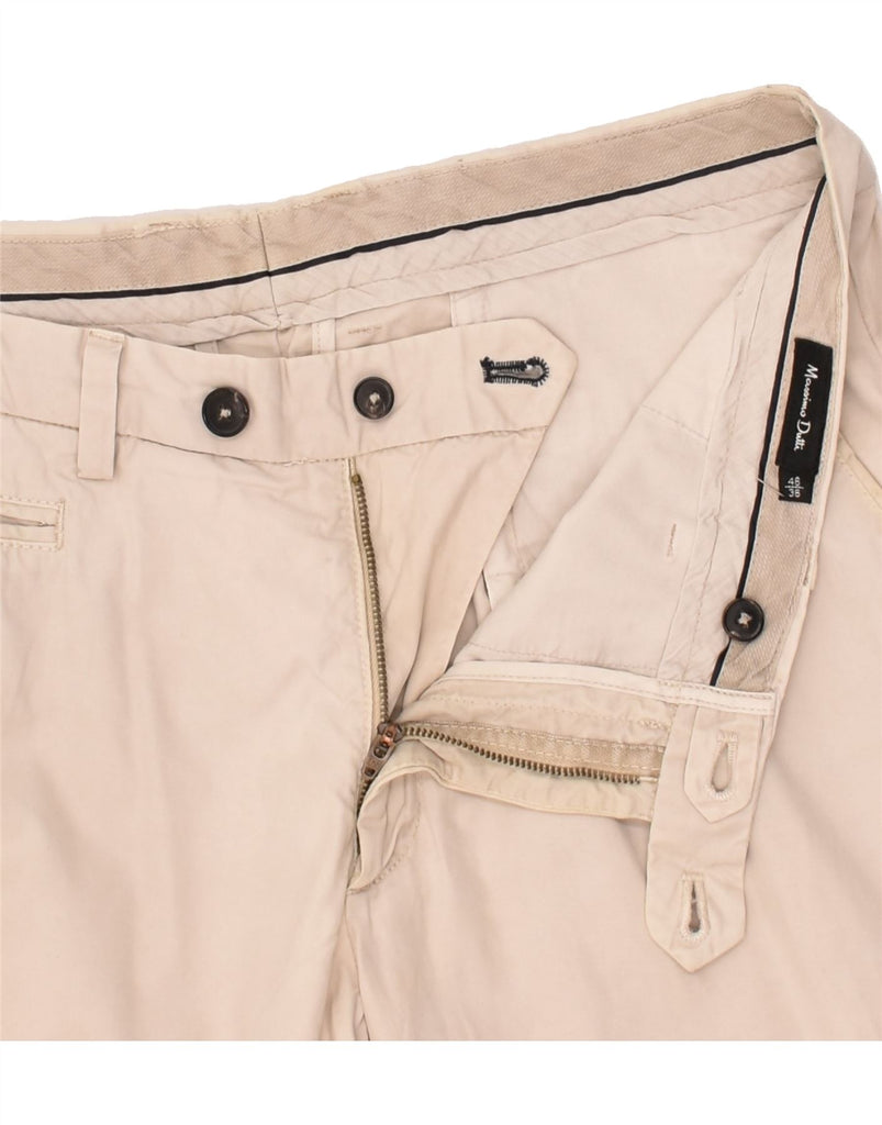 MASSIMO DUTTI Mens Straight Chino Trousers W36 L31 Beige Cotton | Vintage Massimo Dutti | Thrift | Second-Hand Massimo Dutti | Used Clothing | Messina Hembry 